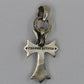 Chrome Hearts Small Cross Heart Pendant Sterling Silver | AVNTGRDNY NYC