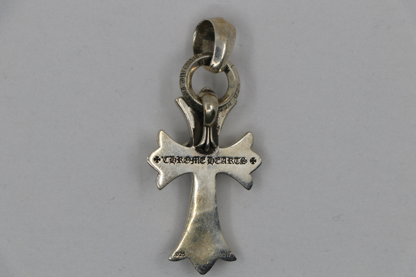 Chrome Hearts Small Cross Heart Pendant Sterling Silver | AVNTGRDNY NYC