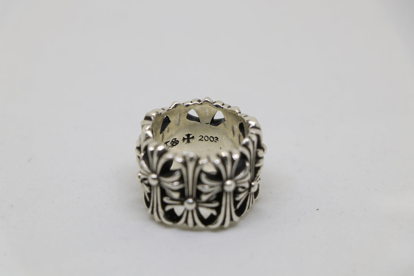 Chrome Hearts Round Cemetery Ring Size 8.5 Sterling Silver .925 | AVNTGRDNY NYC
