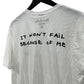 Tom Sachs Ten Bullets “It won’t fail because of me” Tee Size L