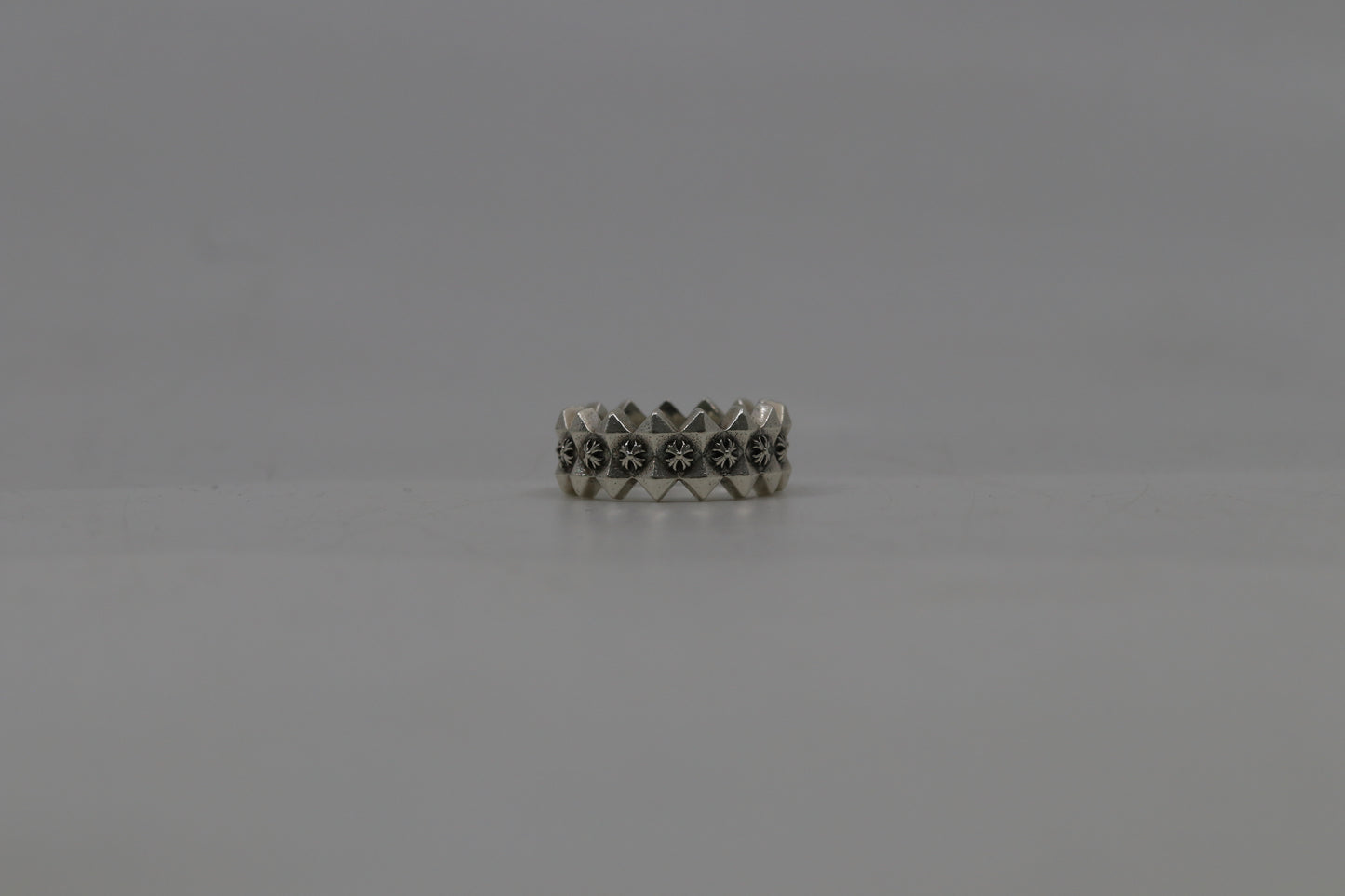 Chrome Hearts Double Pyramid Plus Ring Size 8