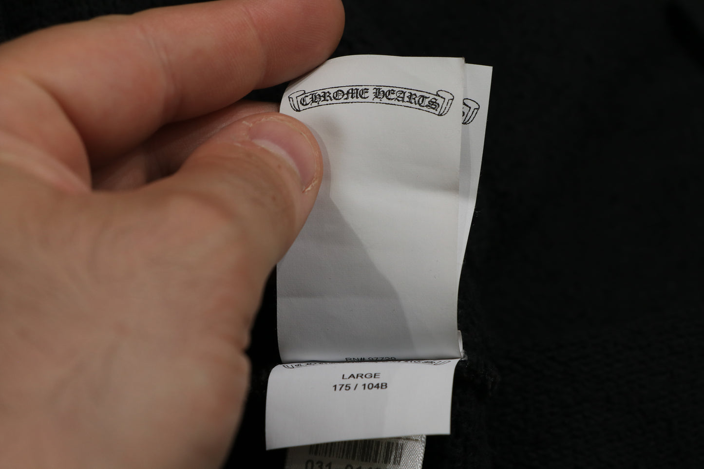 Chrome Hearts Paper Jam Hoodie Black Size L| AVNTGRDNY NYC