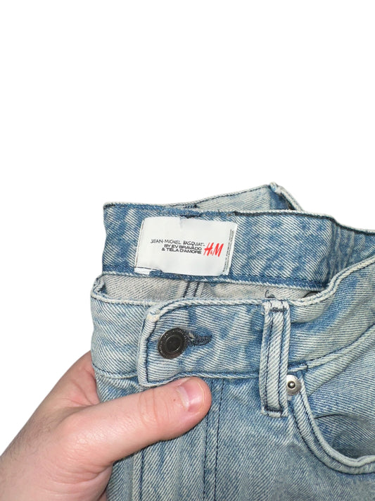 H&M x Basquiat x Ev&Tela Bootcut Jeans Size 32