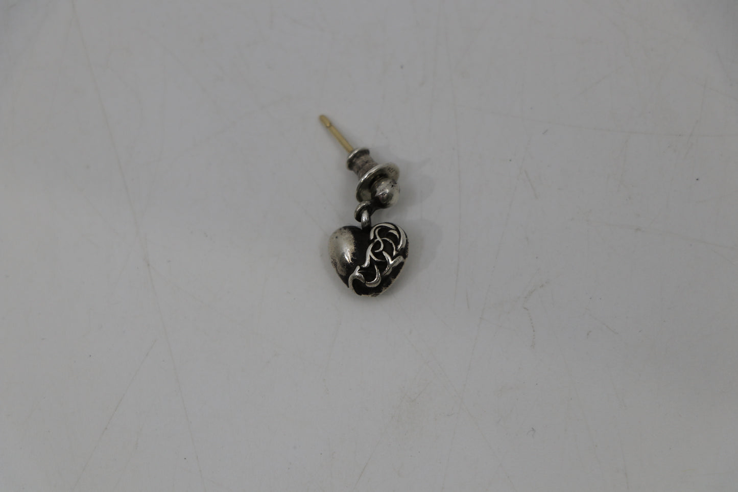 Chrome Hearts Heart Drop Earring