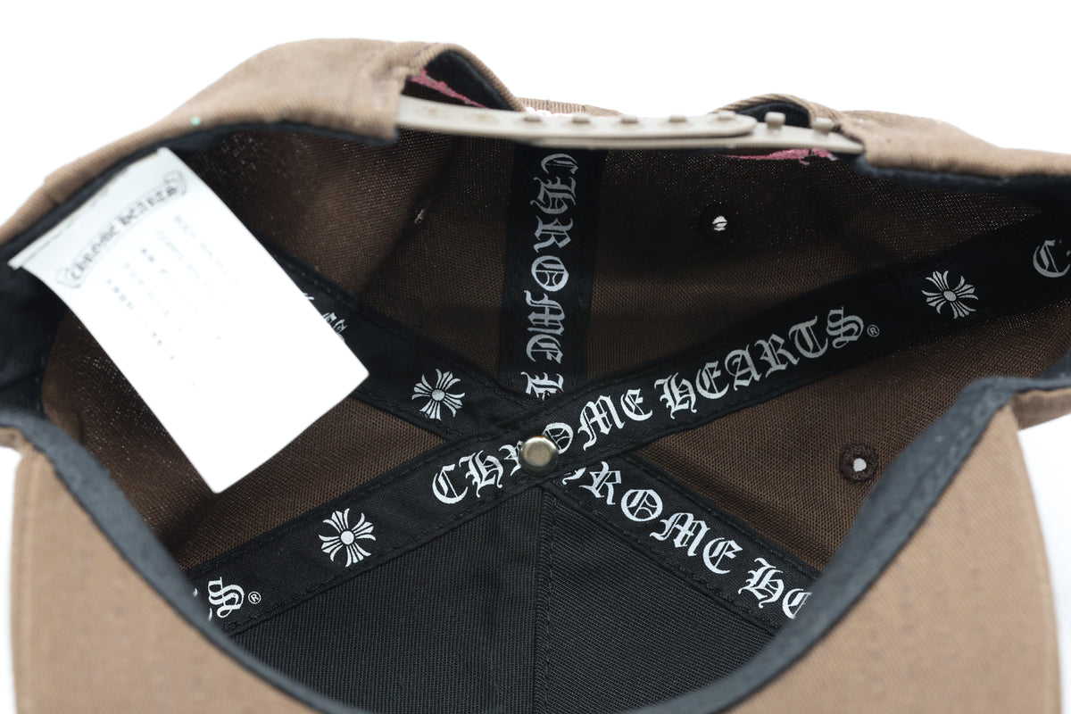 Chrome Hearts Brown & Pink CH Trucker Hat Snapback| AVNTGRDNY NYC