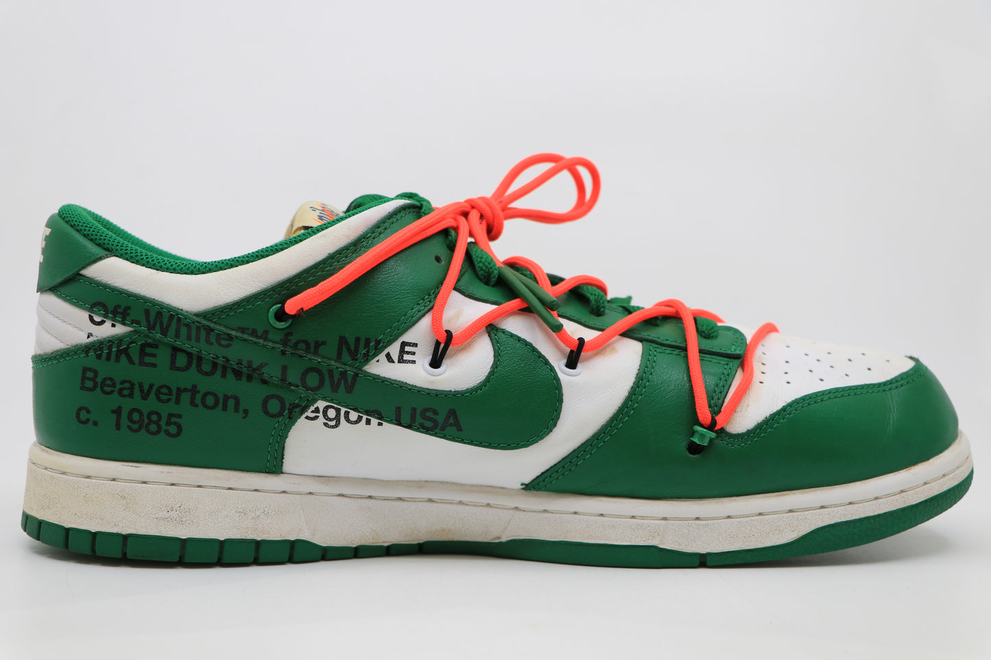 Nike x Off-White Pine Green Dunk Low Size 14