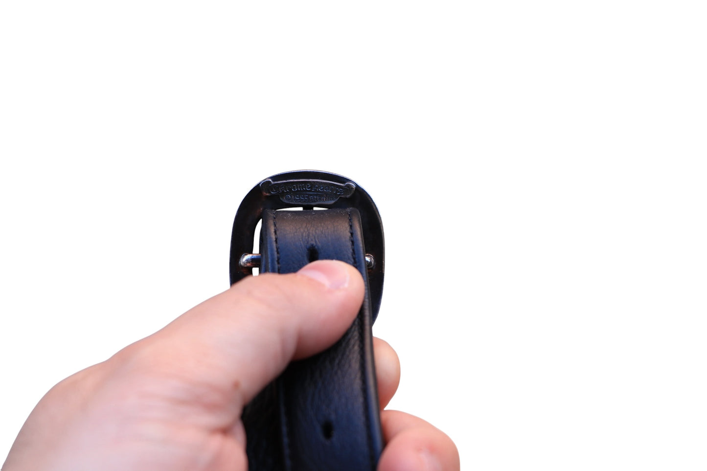 Chrome Hearts Vine Dagger Leather Messenger Bag Black Silver Hardware | AVNTGRDNY NYC