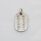 Chrome Hearts Raised Cemetery Dog Tag Pendant .925 Silver | AVNTGRDNY NYC