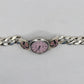 Rolex Oyster Perpetual Pink Dial on Chrome Hearts .925 Sterling Silver Classic Link CH Plus Band with Pavé Pink Sapphires | AVNTGRDNY NYC
