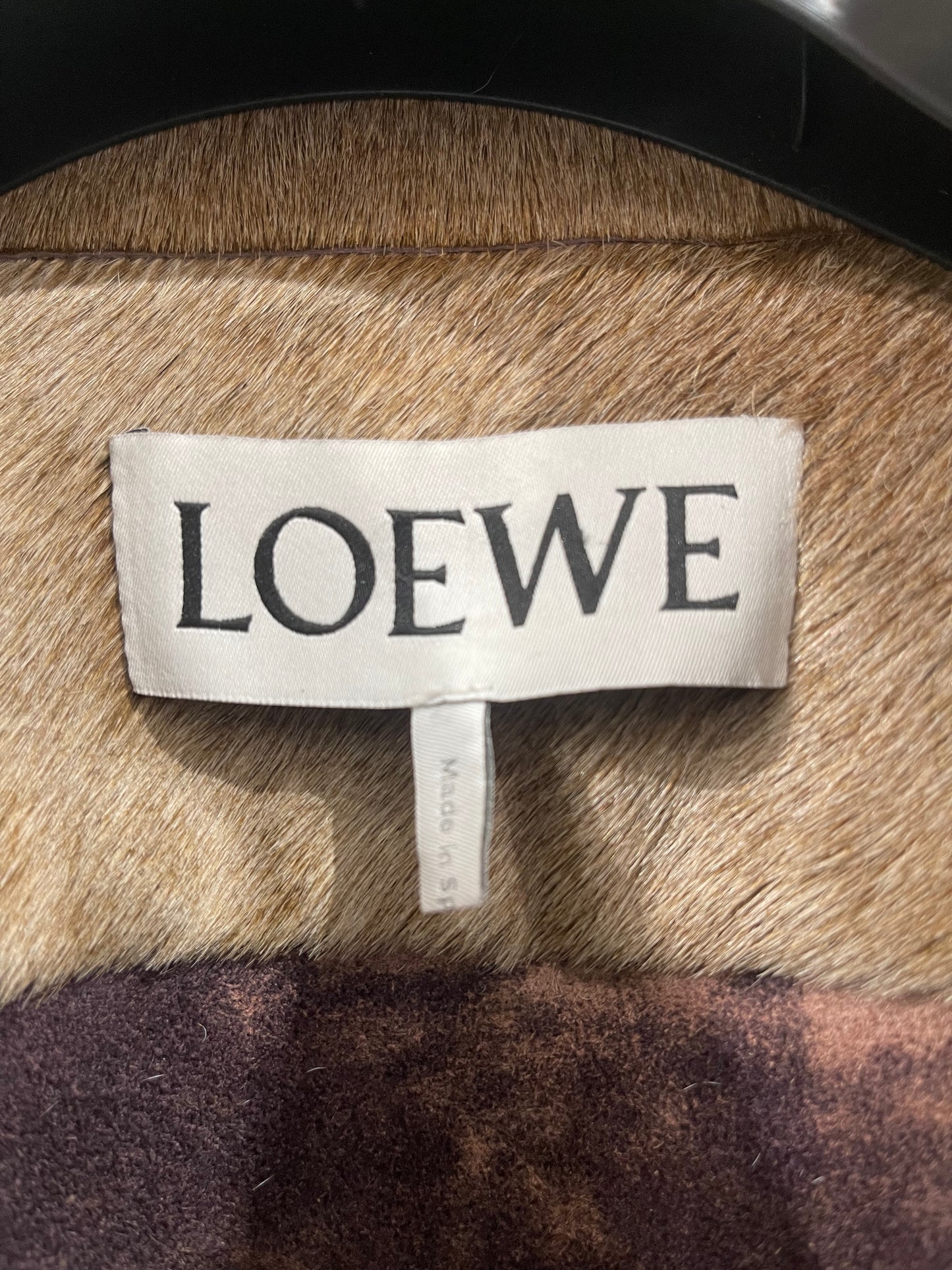 Loewe Overshirt Calf Hair ‘Ice’ Runway Sample Size 46