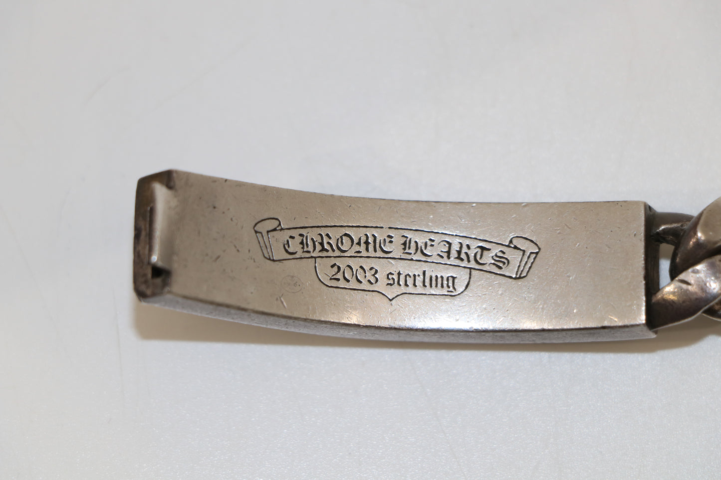 Chrome Hearts Fuck ID Bracelet 8” .925 Sterling Silver | AVNTGRDNY NYC