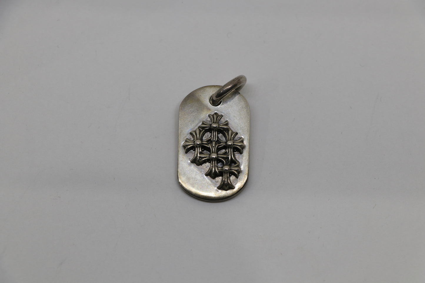 Chrome Hearts Raised Cemetery Dog Tag Pendant .925 Silver | AVNTGRDNY NYC