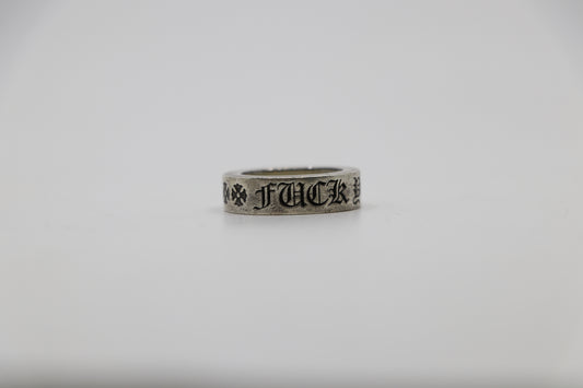 Chrome Hearts “Fuck You” 6MM Spacer Ring Size 5