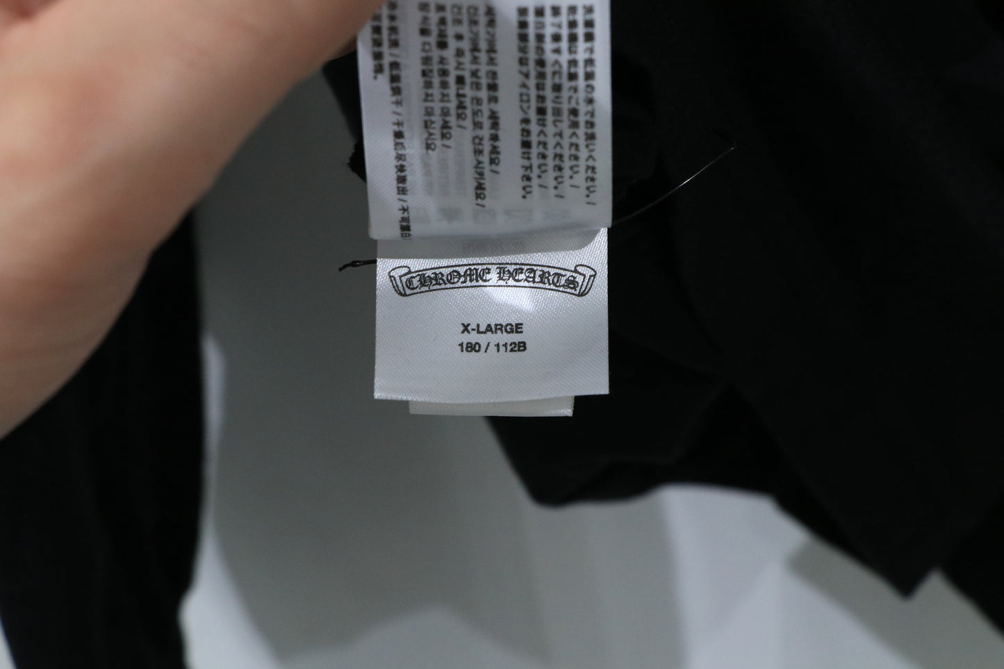 Chrome Hearts Neck Logo Longsleeve Black Size XL Cotton | AVNTGRDNY NYC