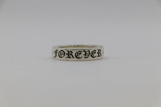 Chrome Hearts Forever 6MM Spacer Ring Size 9.5 Sterling Silver Pre-Owned | AVNTGRDNY NYC