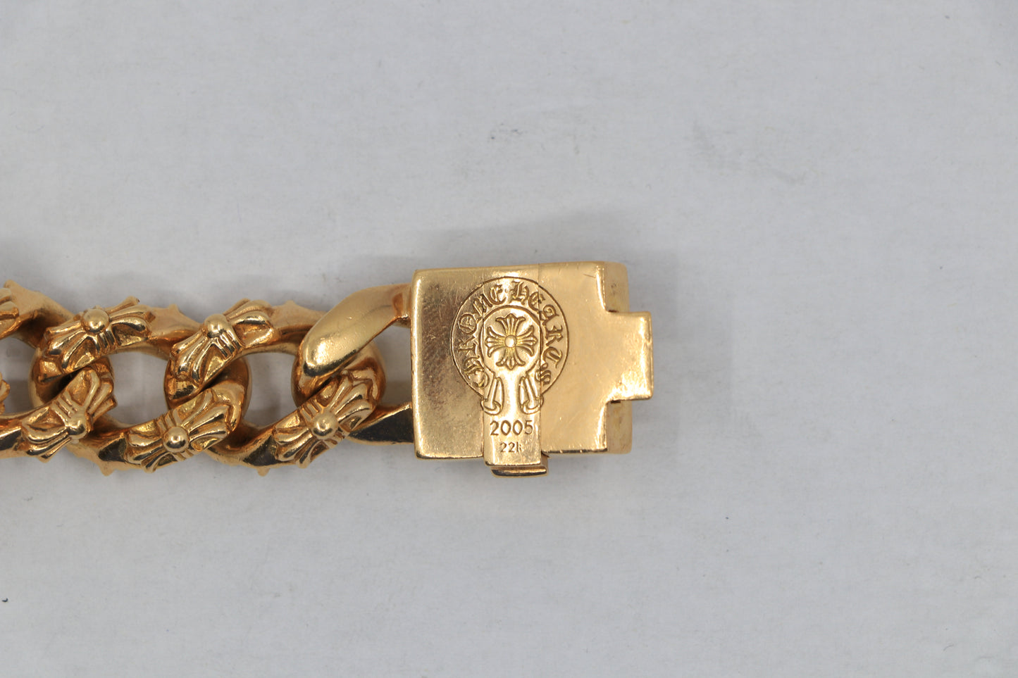 Rolex Day-Date on 22K Gold Chrome Hearts Extra Fancy Link Bracelet with Pavé Diamonds | AVNTGRDNY NYC