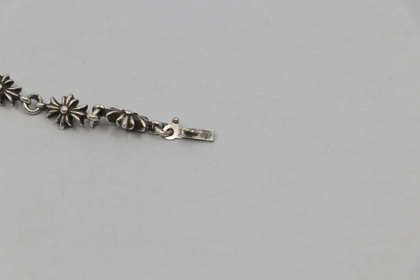 Chrome Hearts Tiny E Bracelet 12 Links Sterling Silver | AVNTGRDNY NYC