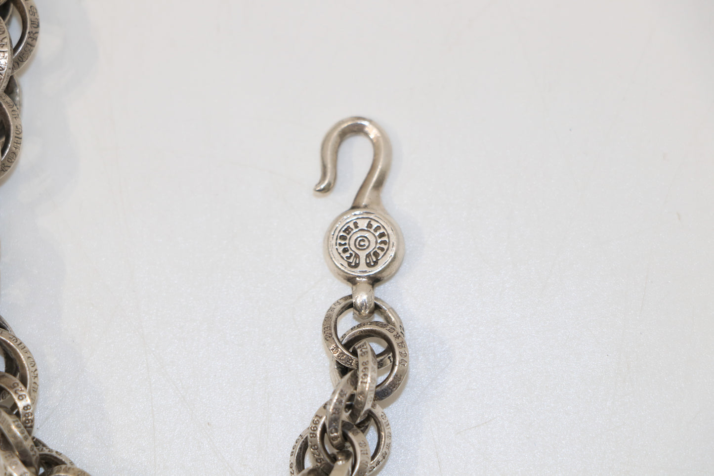 Chrome Hearts Double B Ring Necklace 22” Sterling Silver | AVNTGRDNY NYC