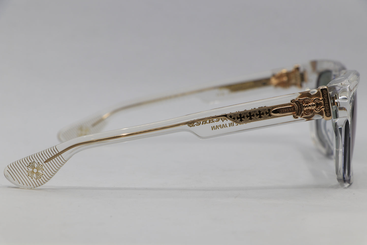 Chrome Hearts Box Officer Sunglasses Crystal| AVNTGRDNY NYC