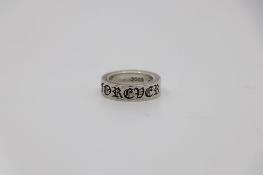 Chrome Hearts Forever Ring .925 Sterling Silver Size 5 US
