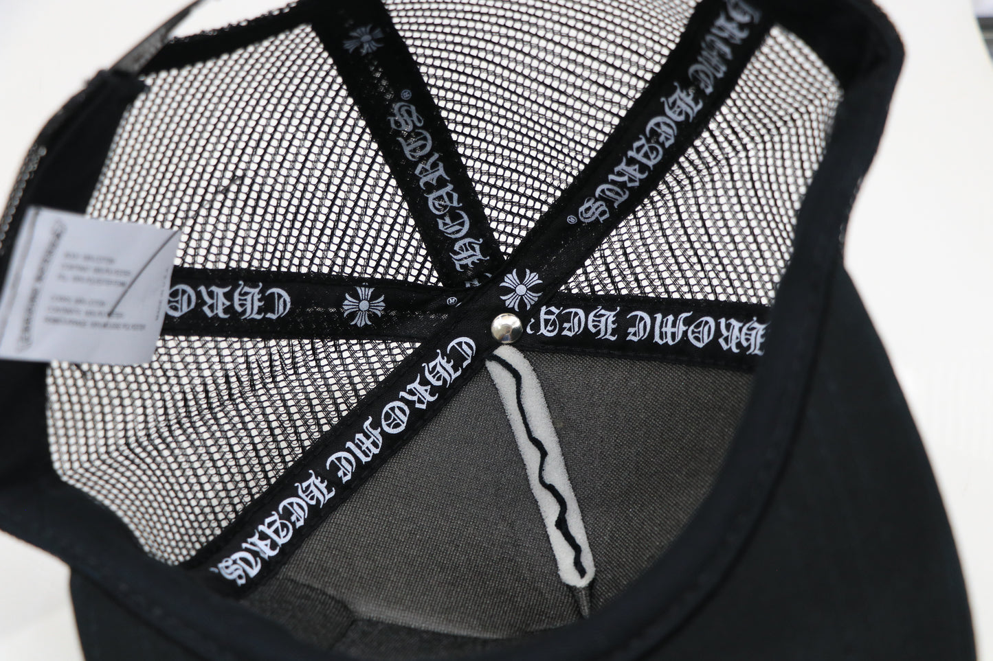 Chrome Hearts NYC Exclusive Trucker Hat OS Black Mesh Cotton | AVNTGRDNY NYC