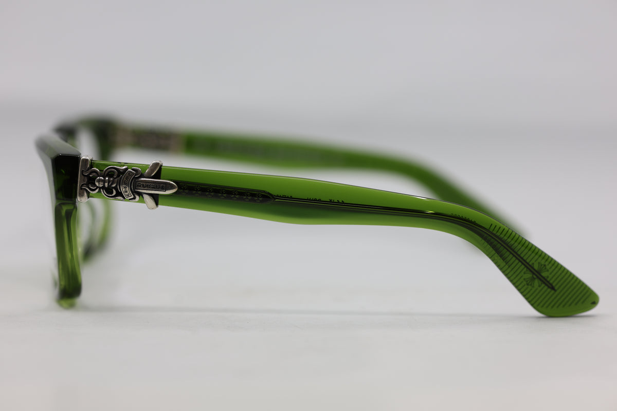 Chrome Hearts Vagillionaire Glasses Green New with Case & Cloth | AVNTGRDNY NYC
