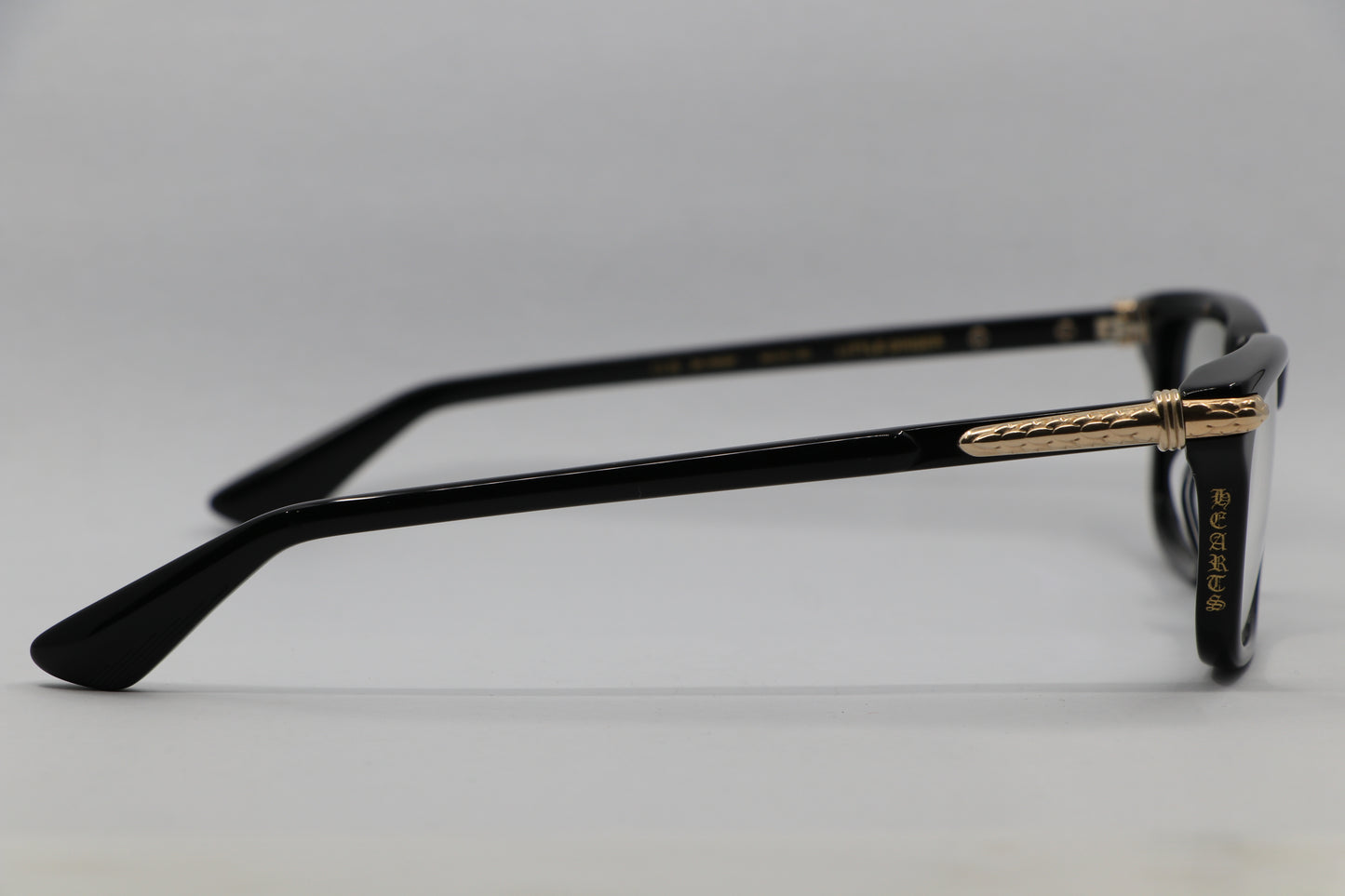 Chrome Hearts Little Dinger Glasses Gloss Black 18K Gold Plated Hardware New | AVNTGRDNY NYC