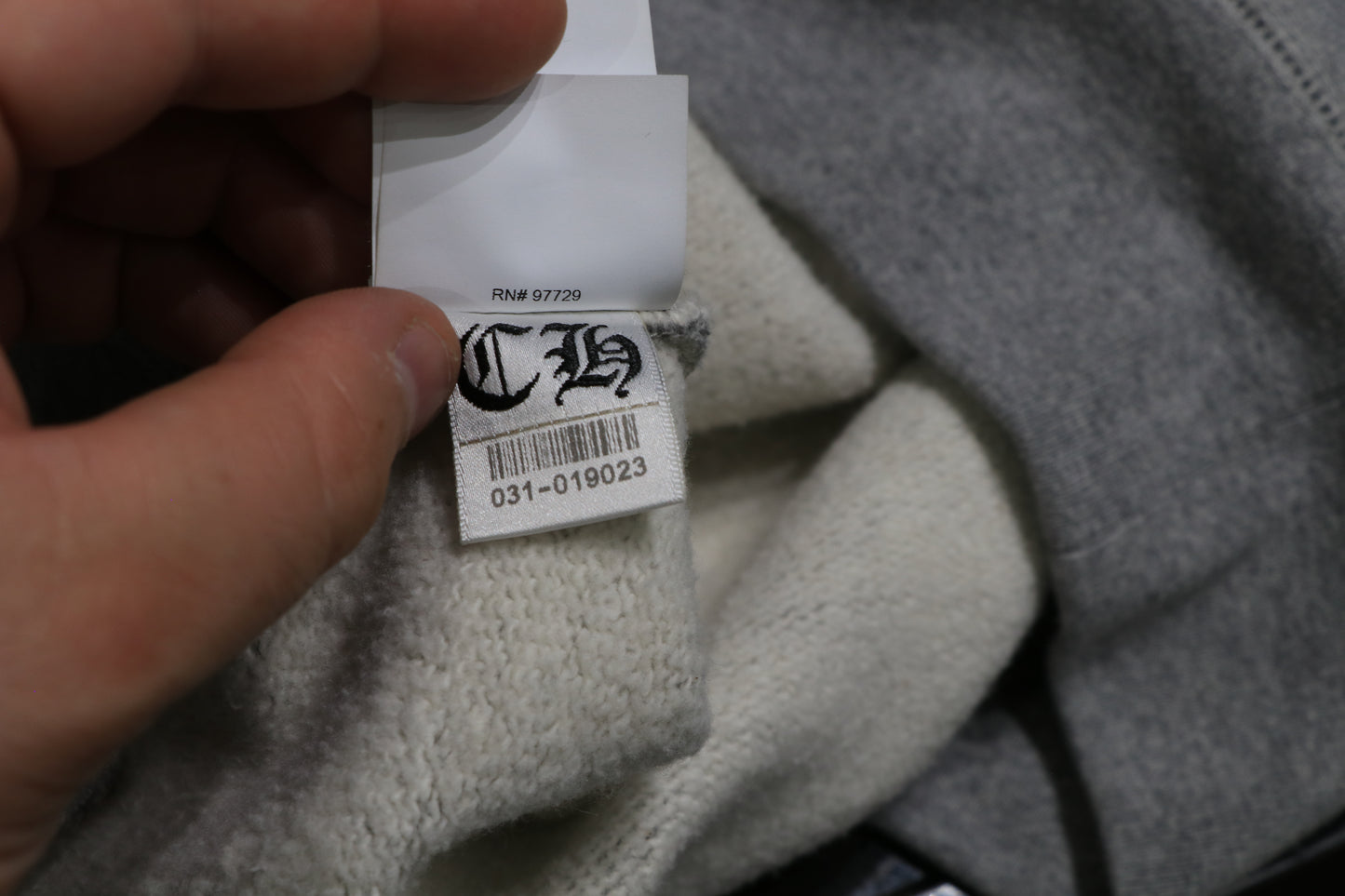 Chrome Hearts Paper Jam Quarter Zip Grey Size Small| AVNTGRDNY NYC