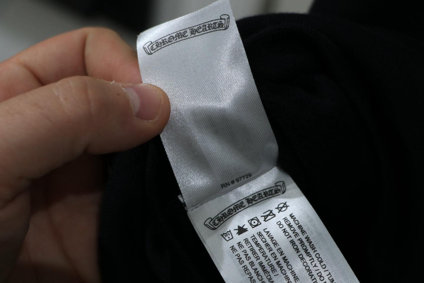 Chrome Hearts Eye Chart Zip Up Hoodie Black Size XL New | AVNTGRDNY NYC