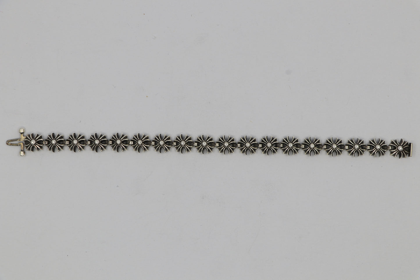 Chrome Hearts Silver Tiny Plus Bracelet 18 Links Pre-Owned | AVNTGRDNY NYC
