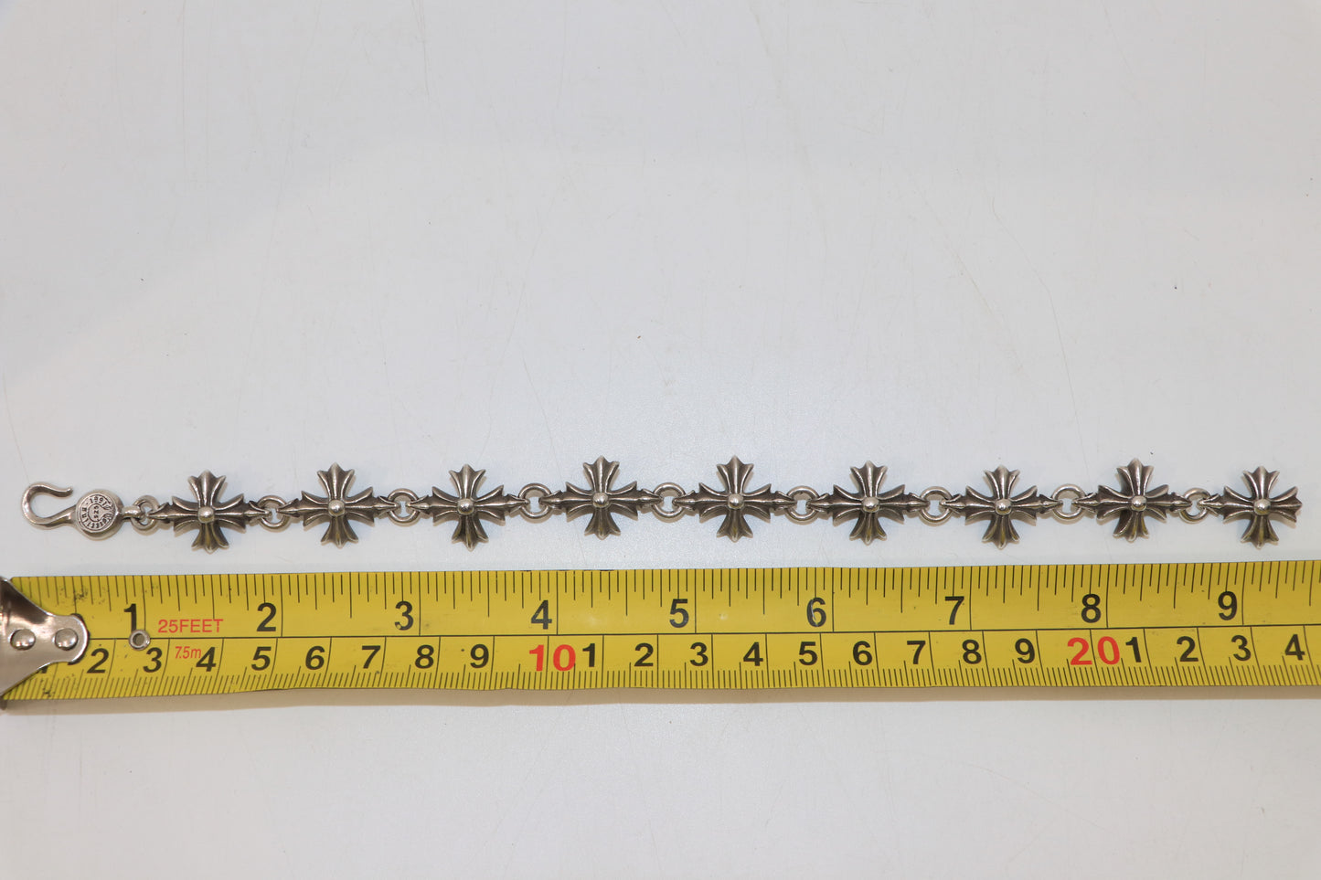 Chrome Hearts Plus Cutout Bracelet 9 Link