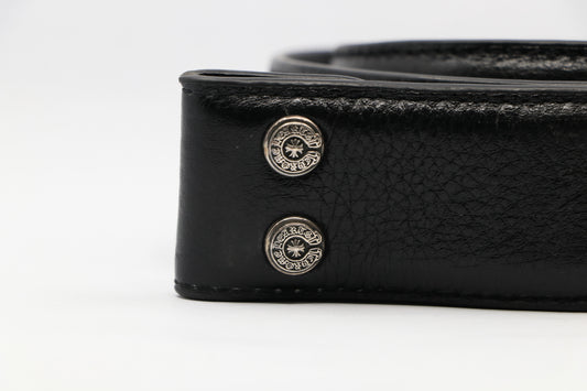 Chrome Hearts Pyramid Studded Leather Belt Strap Size 36 Black Silver | AVNTGRDNY NYC