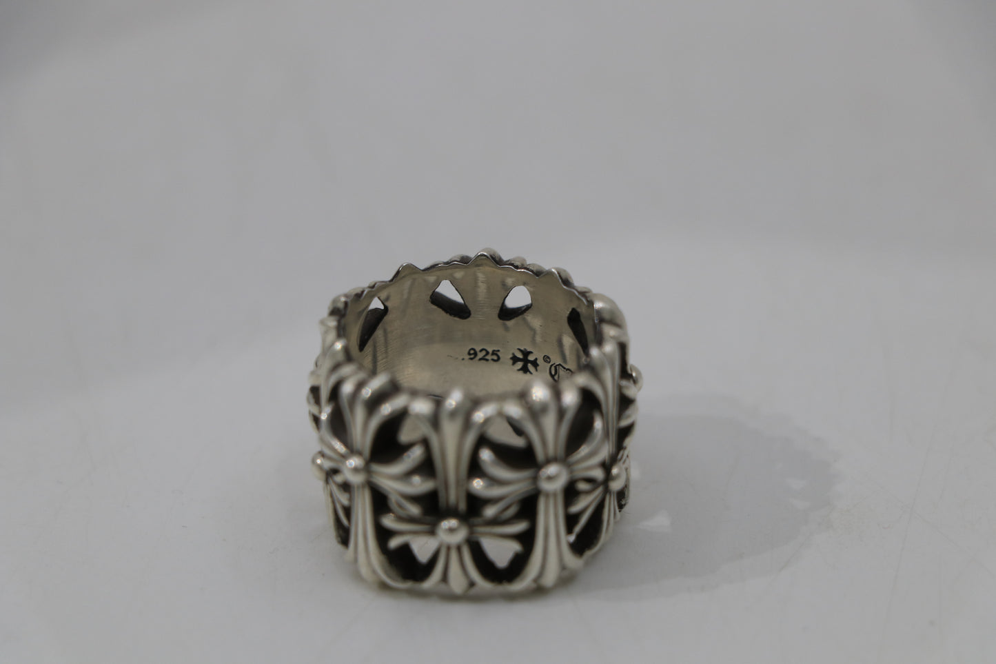 Chrome Hearts Round Cemetery Ring Size 10