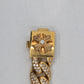 Chrome Hearts 22K Gold Cuban Link Bracelet with Pavé Diamonds | AVNTGRDNY NYC