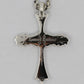 Lone Ones Chrome Cross Large Sterling Silver Pendant New | AVNTGRDNY NYC
