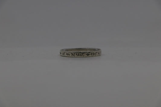 Chrome Hearts NYC Fuck You 3MM Spacer Ring Size 8.5