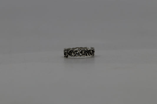 Chrome Hearts Spellout Ring “Hearts” Size 12