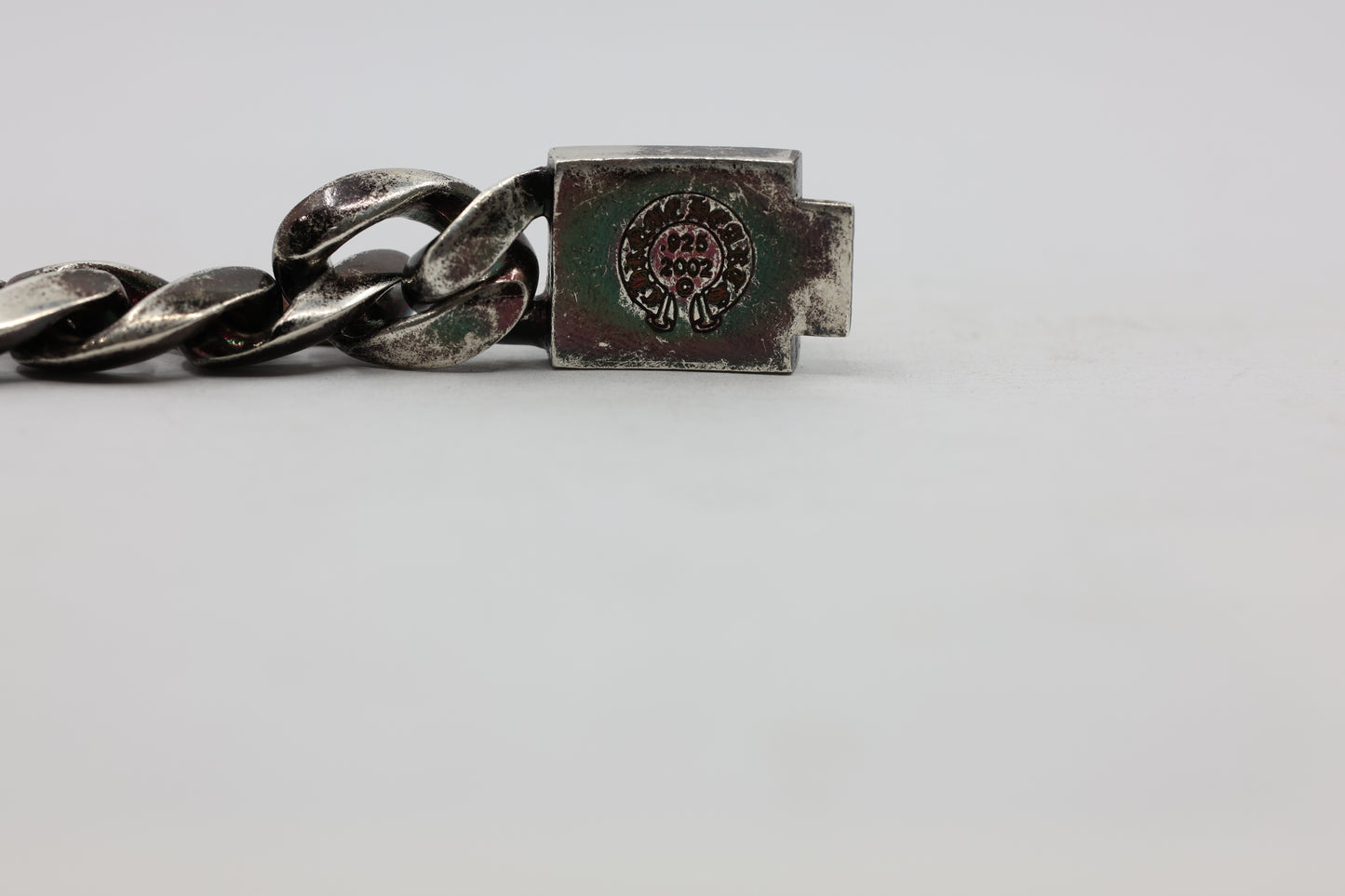 Chrome Hearts Box ID Classic Link Bracelet Black Rhodium 15 Links | AVNTGRDNY NYC