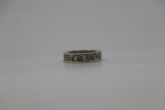 Chrome Hearts 6MM Fuck You Spacer Ring Size 7