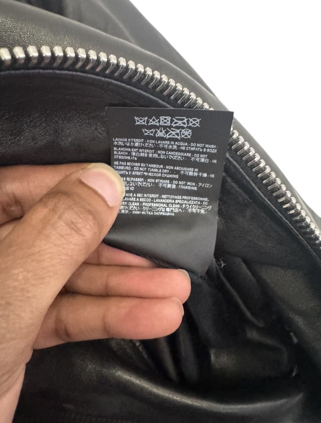 Saint Laurent Paris Leather Jacket Size EU 40 (XXS)