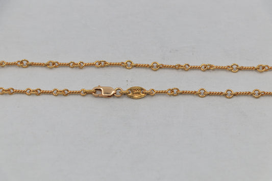 Chrome Hearts 22K Gold Twist Chain 20" | AVNTGRDNY NYC