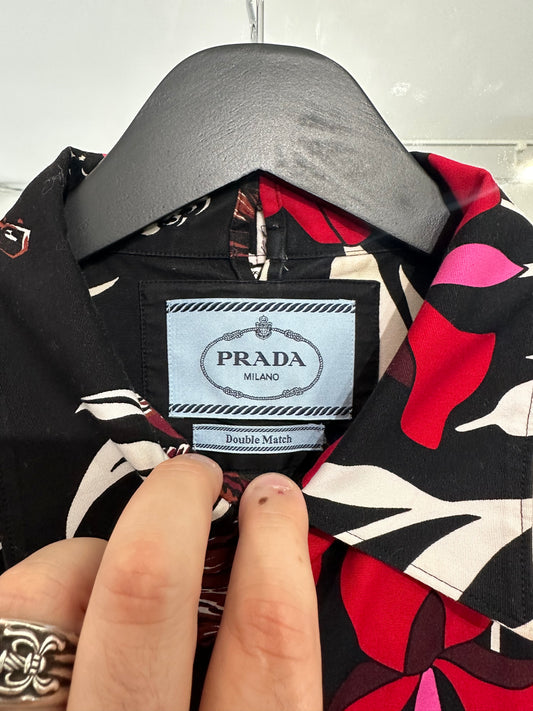 Prada Double Match Cotton T-Shirt Size XL