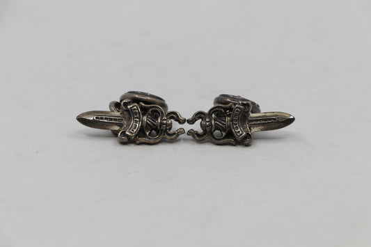 Chrome Hearts Dagger Cufflinks Set of 2 Sterling Silver| AVNTGRDNY NYC