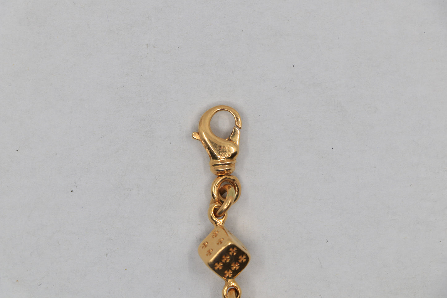 Chrome Hearts 22K Gold Dice Bracelet | AVNTGRDNY NYC