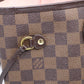 Louis Vuitton Neverfull MM Damier Ebene Rose Ballerine Bag