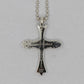 Lone Ones Chrome Cross Small Sterling Silver Pendant New | AVNTGRDNY NYC