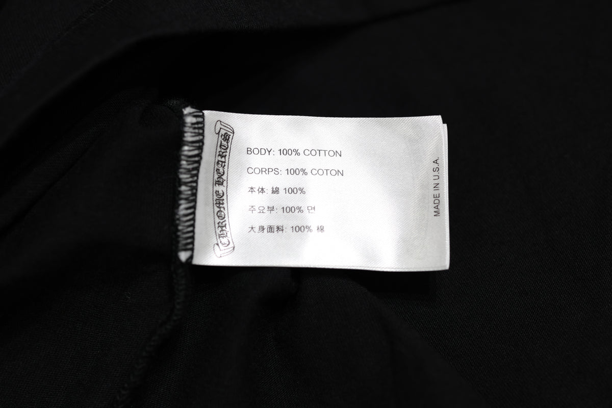 Chrome Hearts Arch Shoulder Long Sleeve T-Shirt Black XXL | AVNTGRDNY NYC