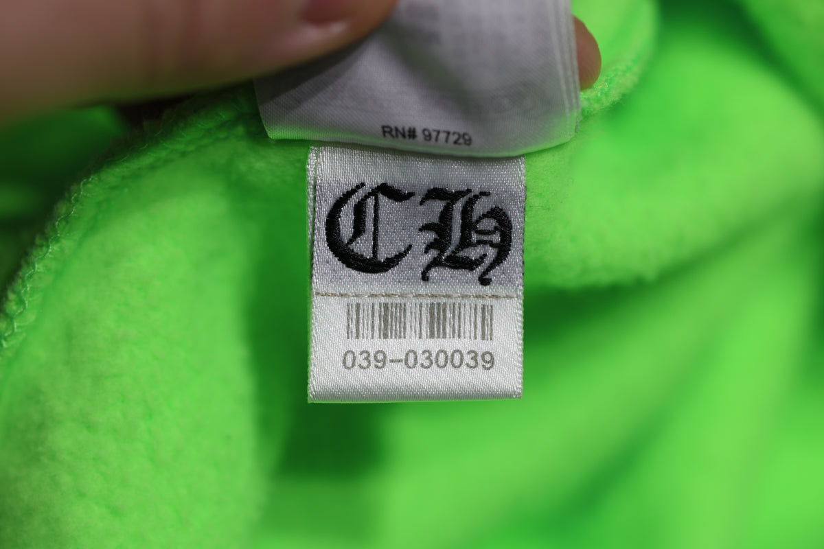 Chrome Hearts Miami Exclusive Neon Green Hoodie Size M | AVNTGRDNY NYC