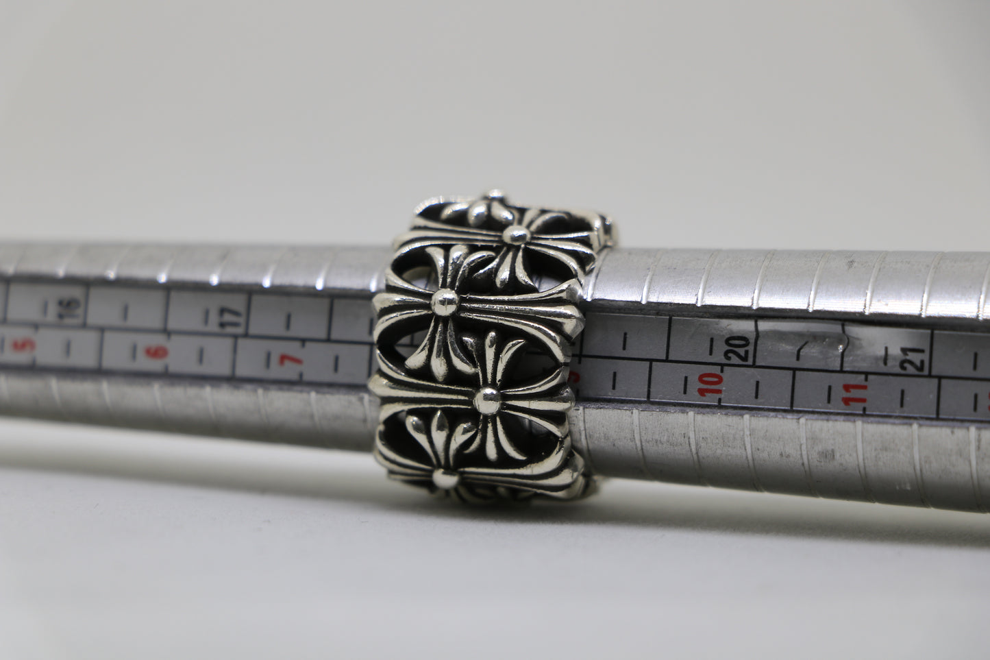 Chrome Hearts Round Cemetery Ring Size 8.5 Sterling Silver .925 | AVNTGRDNY NYC