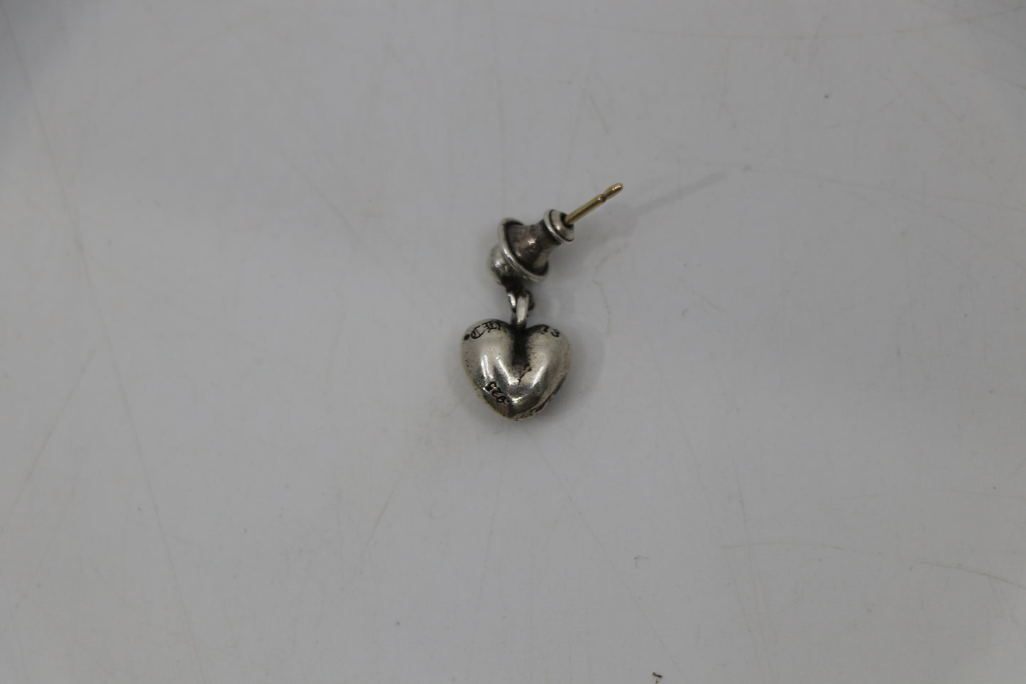 Chrome Hearts Heart Drop Earring